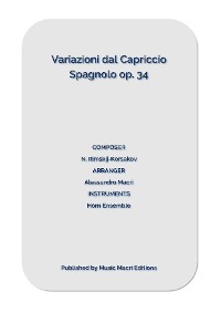 Cover Variazioni dal Capriccio Spagnolo op. 34 by N. Rimskij-Korsakov