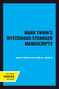 Cover Mark Twain's Mysterious Stranger Manuscripts