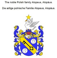 Cover The noble Polish family Alopeus, Alopäus. Die adlige polnische Familie Alopeus, Alopäus.