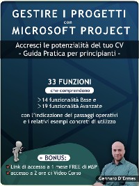 Cover Gestire i Progetti con Microsoft Project 2021 - Accresci le potenzialità del tuo CV