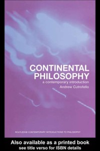 Cover Continental Philosophy