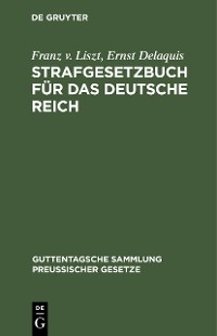 Cover Strafgesetzbuch für das Deutsche Reich