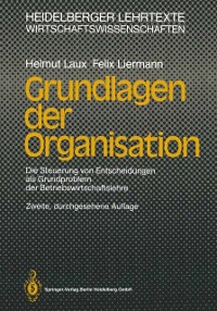 Cover Grundlagen der Organisation