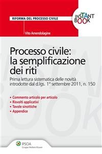 Cover Processo civile: la semplificazione dei riti