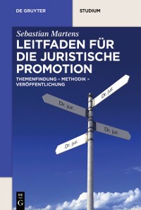 Cover Leitfaden fur die juristische Promotion