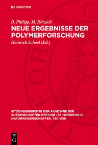 Cover Neue Ergebnisse der Polymerforschung