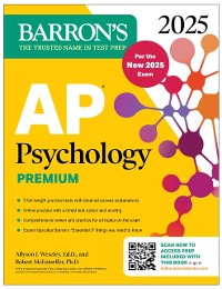 Cover AP Psychology Premium, 2025: Prep Book for the New 2025 Exam with 3 Practice Tests + Comprehensive Review + Online Practice