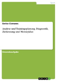 Cover Analyse und Trainingsplanung. Diagnostik, Zielsetzung und Mesozyklus