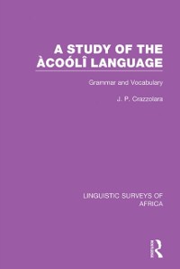 Cover Study of the Acooli Language