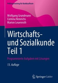 Cover Wirtschafts- und Sozialkunde Teil 1