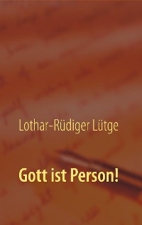 Cover Gott ist Person!