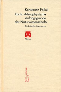 Cover Kants »Metaphysische Anfangsgründe der Naturwissenschaft«