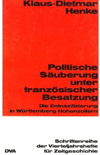 Cover Politische Säuberung unter französischer Besatzung