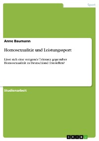 Cover Homosexualität und Leistungssport