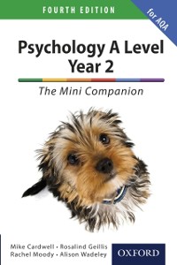 Cover Psychology A Level Year 2: The Mini Companion for AQA