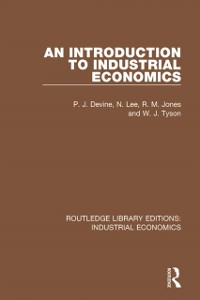 Cover Introduction to Industrial Economics