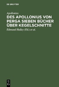 Cover Des Apollonius von Perga sieben Bücher über Kegelschnitte