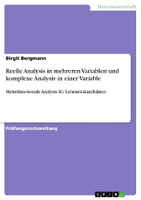 Cover Reelle Analysis in mehreren Variablen und komplexe Analysis in einer Variable