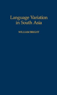 Cover Language Variation in South Asia