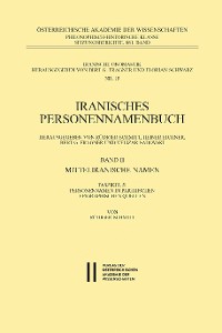 Cover Iranisches Personennamenbuch Band II/Faszikel 5: Mitteliranische Namen