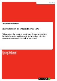 Cover Introduction to International Law