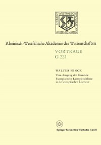 Cover Vom Ausgang der Komödie Exemplarische Lustspielschlüsse in der europäischen Literatur