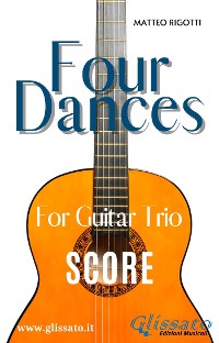 Cover Guitar trio sheet music "Four Dances" (score)