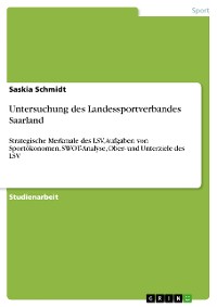 Cover Untersuchung des Landessportverbandes Saarland