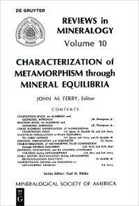 Cover Characterization of Metamorphism through Mineral Equilibria