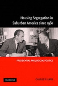 Cover Housing Segregation in Suburban America since 1960