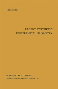 Cover Recent Synthetic Differential Geometry
