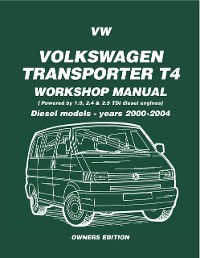 Cover VW Volkswagen Transporter T4 [ Powered By 1.8, 2.4 & 2.9 Diesel engines ]