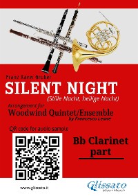 Cover Bb Clarinet part of "Silent Night" for Woodwind Quintet/Ensemble