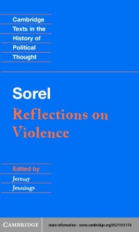 Cover Sorel: Reflections on Violence