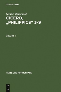 Cover Cicero, "Philippics" 3-9