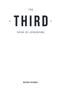 Cover Third Book of Aphorisms
