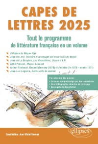 Cover CAPES de Lettres 2025 - Tout le programme de littérature française en un volume