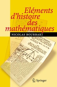 Cover Eléments d'histoire des mathématiques