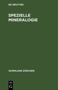 Cover Spezielle Mineralogie