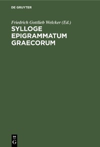 Cover Sylloge Epigrammatum Graecorum