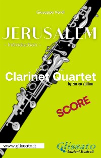 Cover Jerusalem - Clarinet Quartet (score)