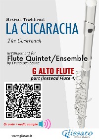 Cover Alto Flute (instead C Flute 4) part of "La Cucaracha" for Flute Quintet/Ensemble