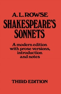 Cover Shakespeare's Sonnets