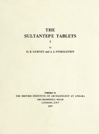 Cover Sultantepe Tablets I
