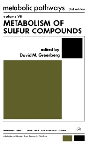 Cover Metabolism of Sulfur Compounds