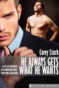 Cover He Always Gets What He Wants - A Sexy Gay Billionaire M/M Domination Short Story From Steam Books