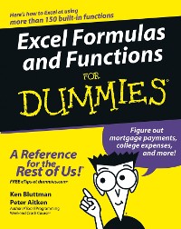 Cover Excel Formulas and Functions For Dummies