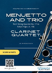 Cover Clarinet Quartet "Menuetto and Trio" score & parts