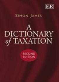 Cover Dictionary of Taxation, Second Edition