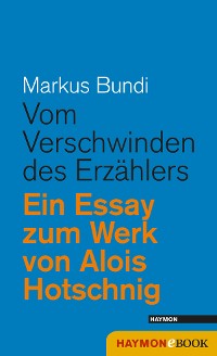 Cover Vom Verschwinden des Erzählers